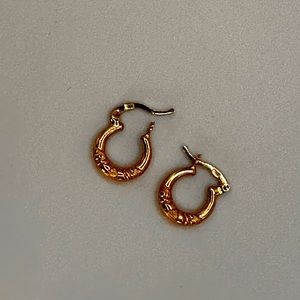 Earrings 18k solid gold certified